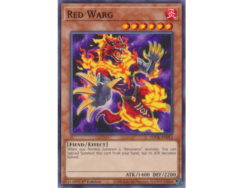 Red Warg (SDCK-EN012) - 1st Edition
