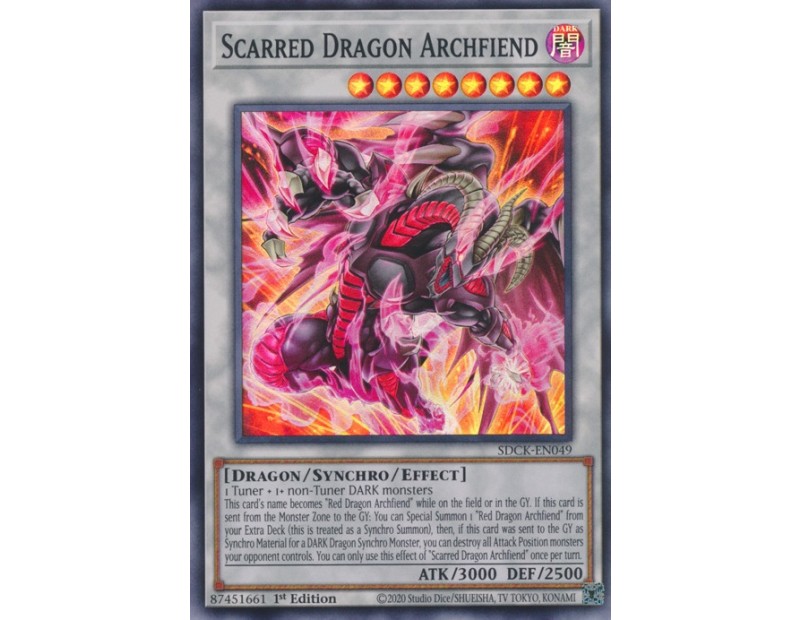 Scarred Dragon Archfiend (SDCK-EN049) - 1st Edition