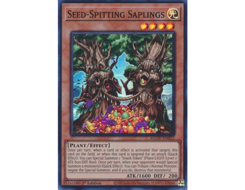 Seed-Spitting Saplings (AGOV-EN022) - 1st Edition