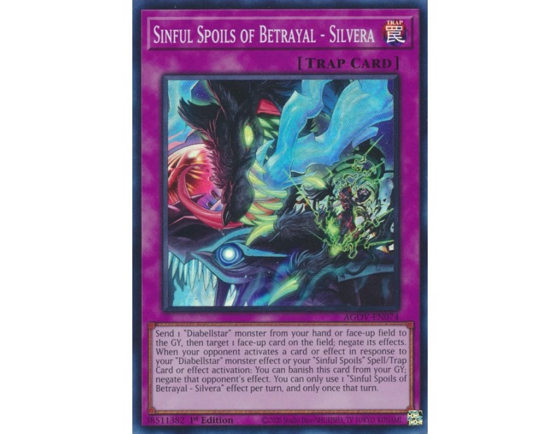 Sinful Spoils of Betrayal - Silvera (AGOV-EN074) - 1st Edition
