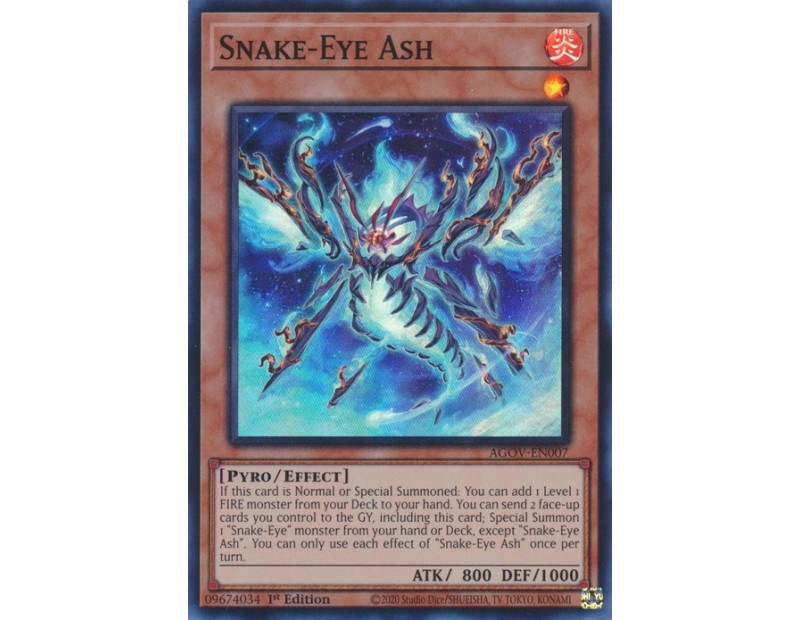 Snake-Eye Ash (AGOV-EN007) - 1st Edition