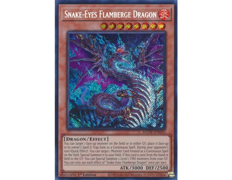 Snake-Eyes Flamberge Dragon (AGOV-EN010) - 1st Edition