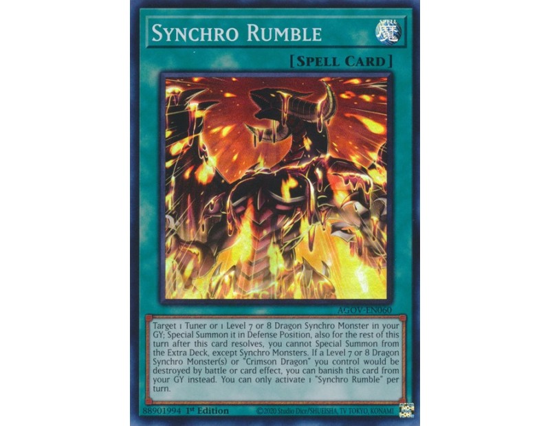 Synchro Rumble (AGOV-EN060) - 1st Edition