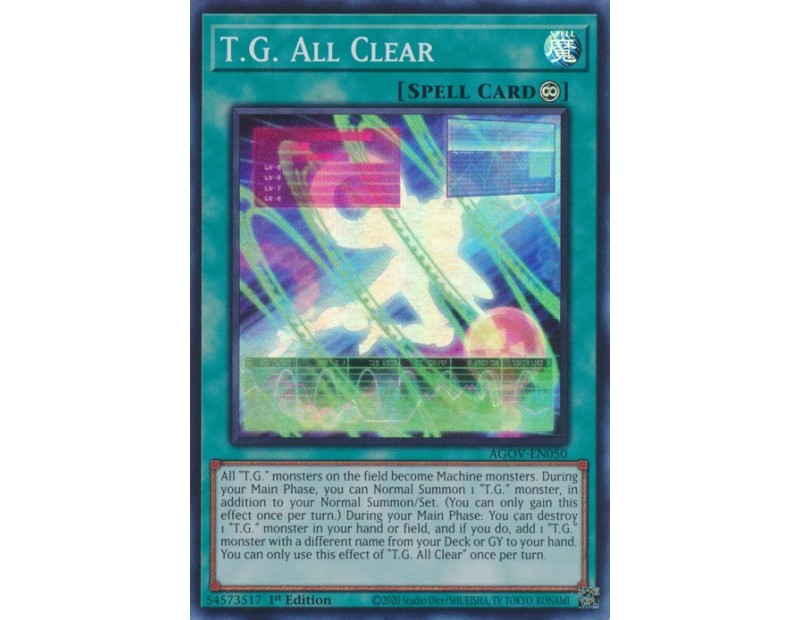 T.G. All Clear (AGOV-EN050) - 1st Edition