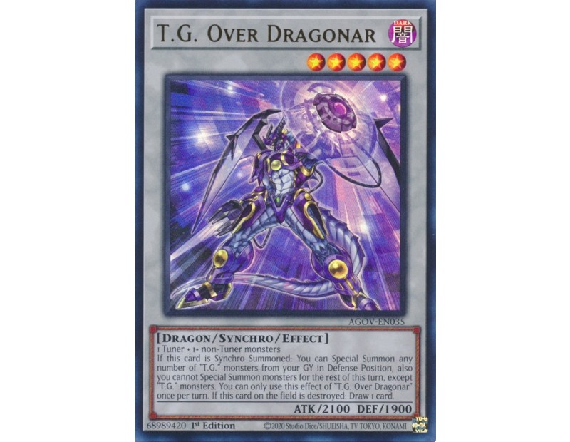 T.G. Over Dragonar (AGOV-EN035) - 1st Edition