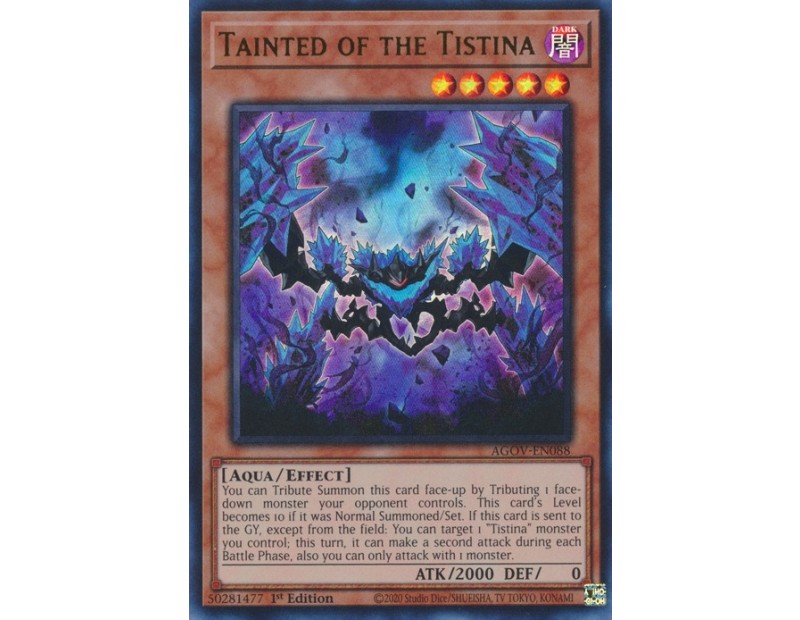 Tainted of the Tistina (AGOV-EN088) - 1st Edition