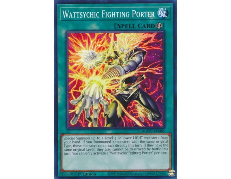 Wattsychic Fighting Porter (AGOV-EN085) - 1st Edition