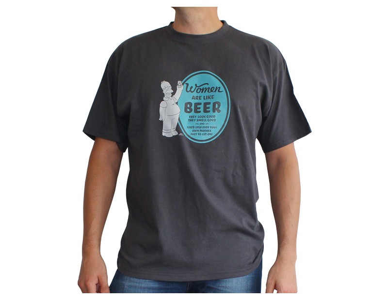 T-shirt Homer Women are like beer