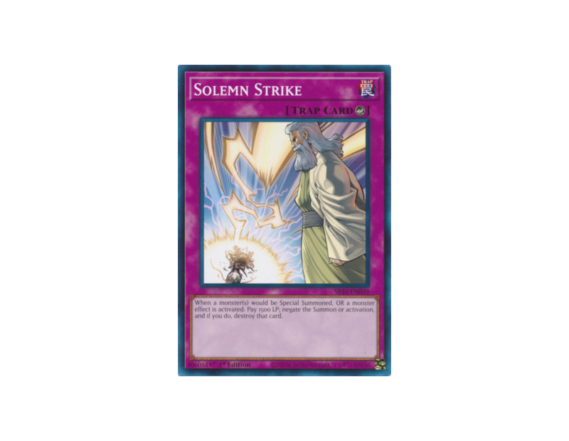 Solemn Strike (SR10-EN039) - 1st Edition