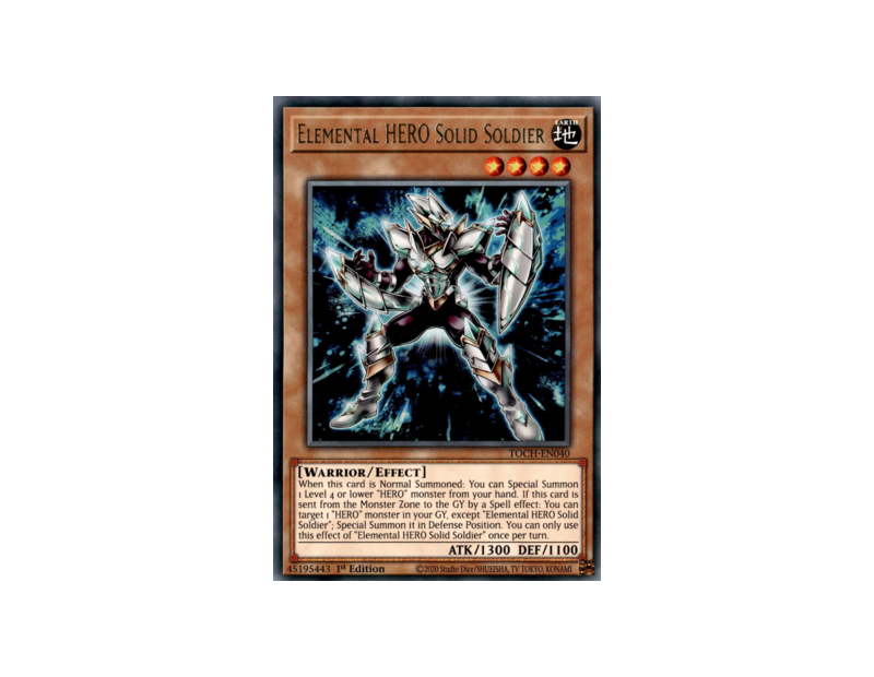 Elemental HERO Solid Soldier (TOCH-EN040) - 1st Edition