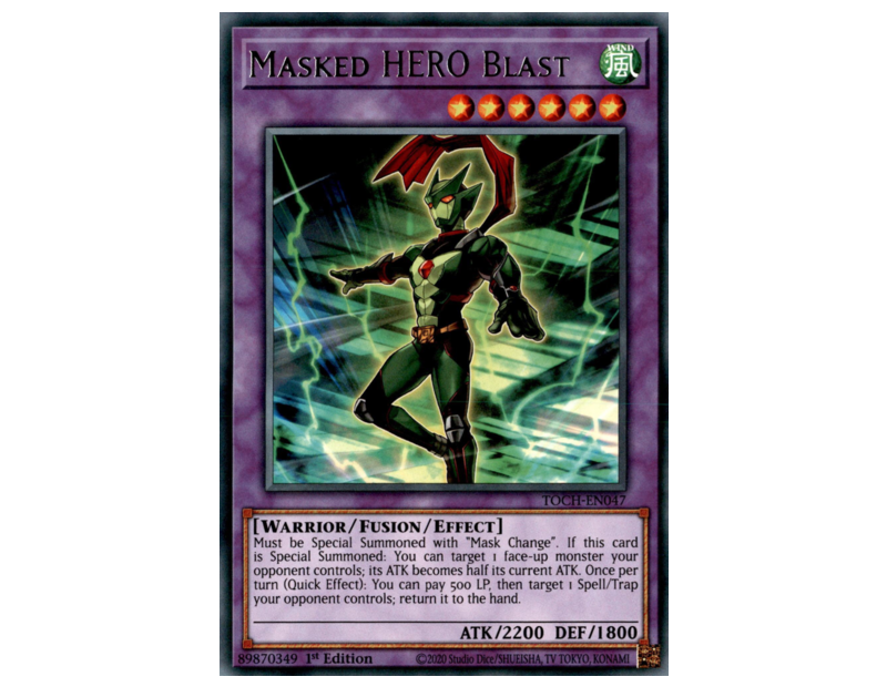 Masked HERO Blast (TOCH-EN047) - 1st Edition