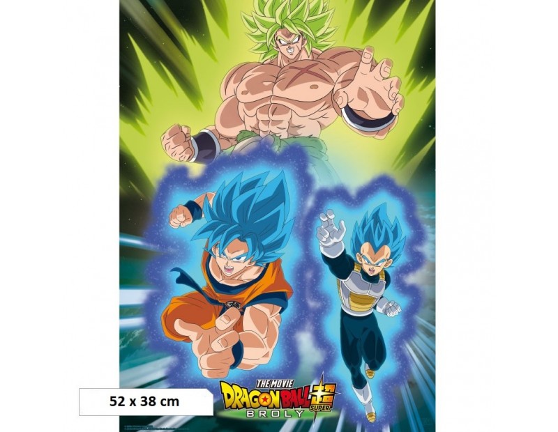 Αφίσα Broly vs Goku + Vegeta (52x38)