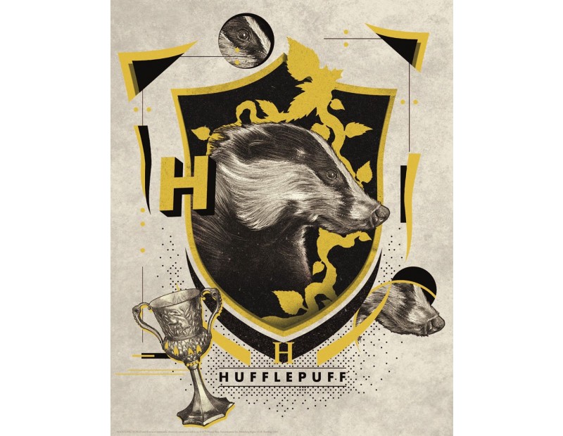 Art Print Hufflepuff (36x 28)