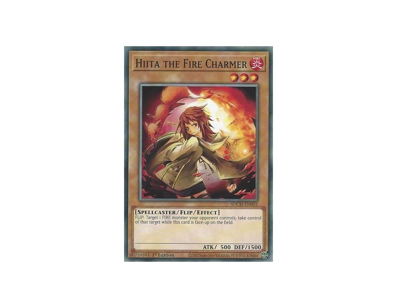 Hiita the Fire Charmer (SDCH-EN003) - 1st Edition