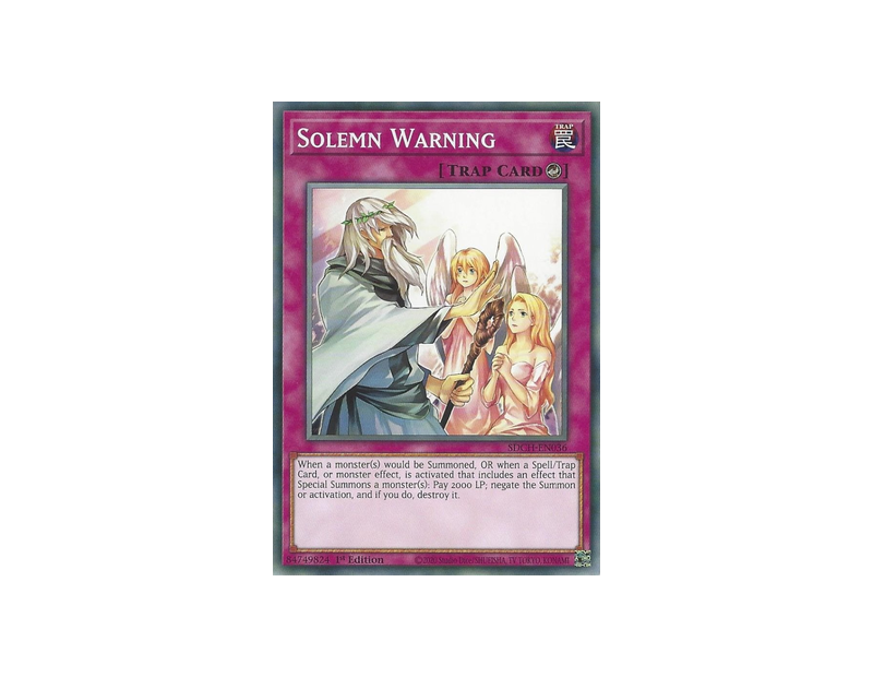 Solemn Warning (SDCH-EN036) - 1st Edition