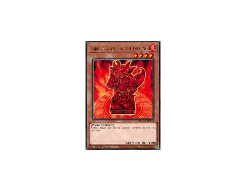 Barrier Statue of the Inferno (MAGO-EN113) - 1st Edition