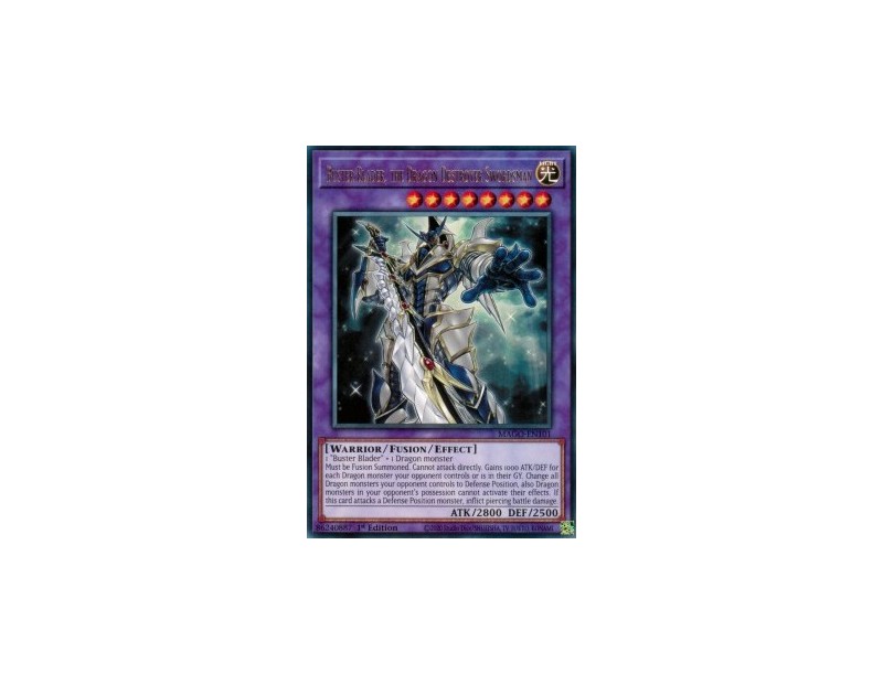 Buster Blader, the Dragon Destroyer Swordsman (MAGO-EN101) - 1st Edition