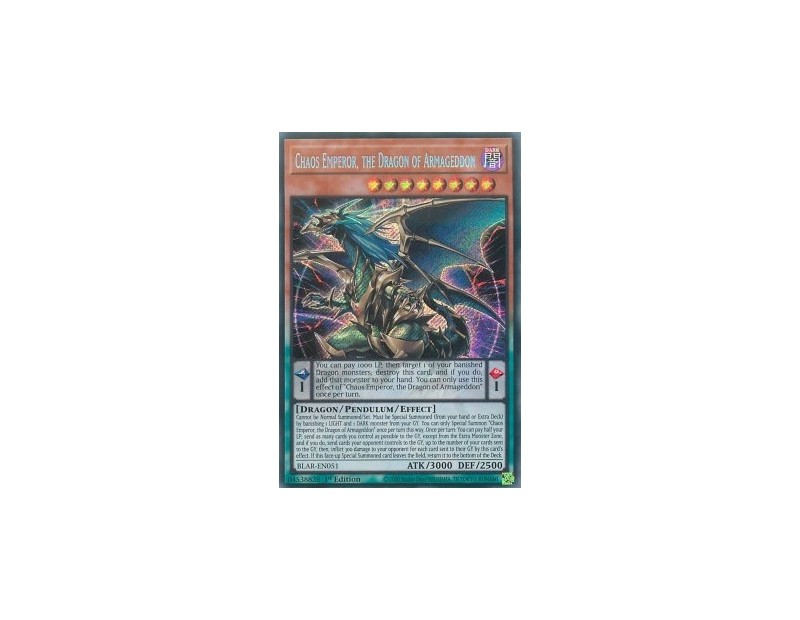 Chaos Emperor, the Dragon of Armageddon (BLAR-EN051) - 1st Edition