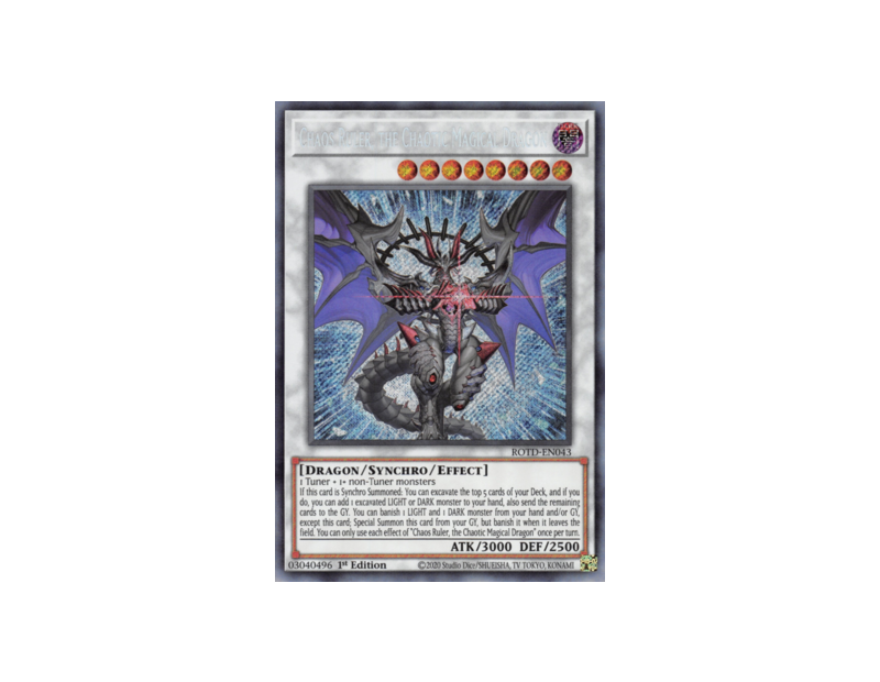 Chaos Ruler, the Chaotic Magical Dragon (ROTD-EN043) - 1st Edition