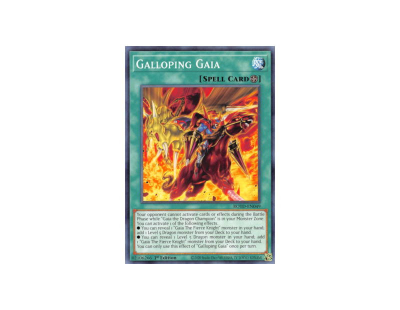 Galloping Gaia (ROTD-EN049) - 1st Edition