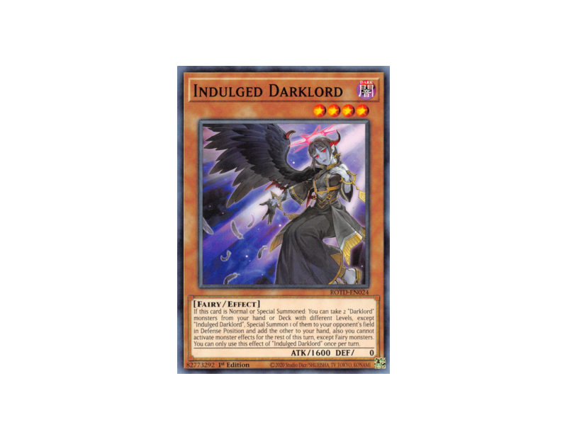 Indulged Darklord (ROTD-EN024) - 1st Edition