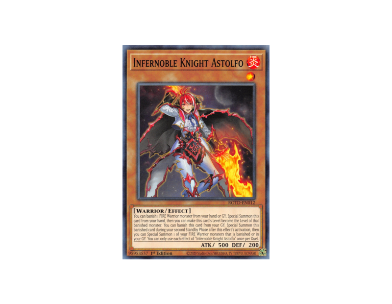 Infernoble Knight Astolfo (ROTD-EN012) - 1st Edition