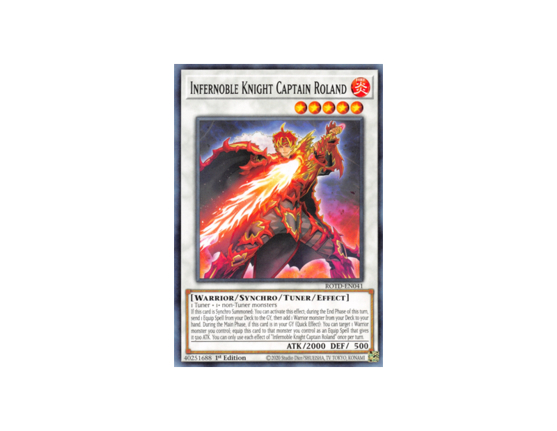 Infernoble Knight Captain Roland (ROTD-EN041) - 1st Edition