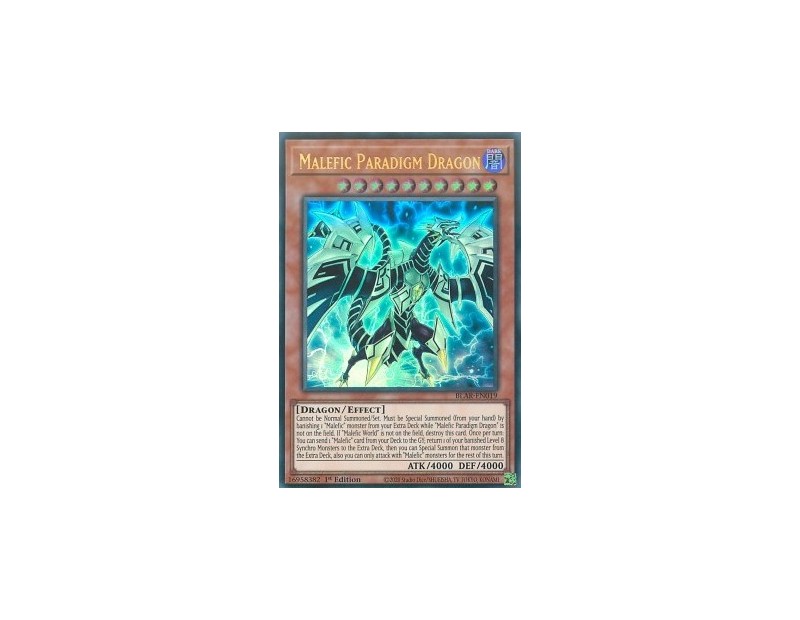 Malefic Paradigm Dragon (BLAR-EN019) - 1st Edition