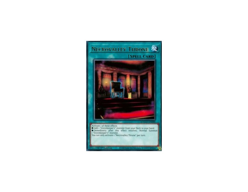 Necrovalley Throne (MAGO-EN088) - 1st Edition