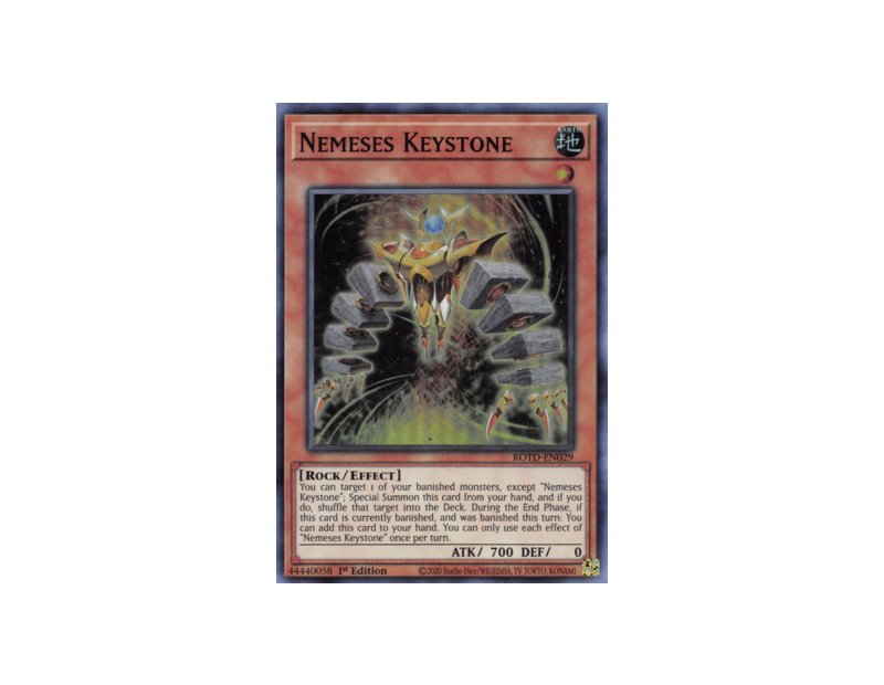 Nemeses Keystone (ROTD-EN029) - 1st Edition