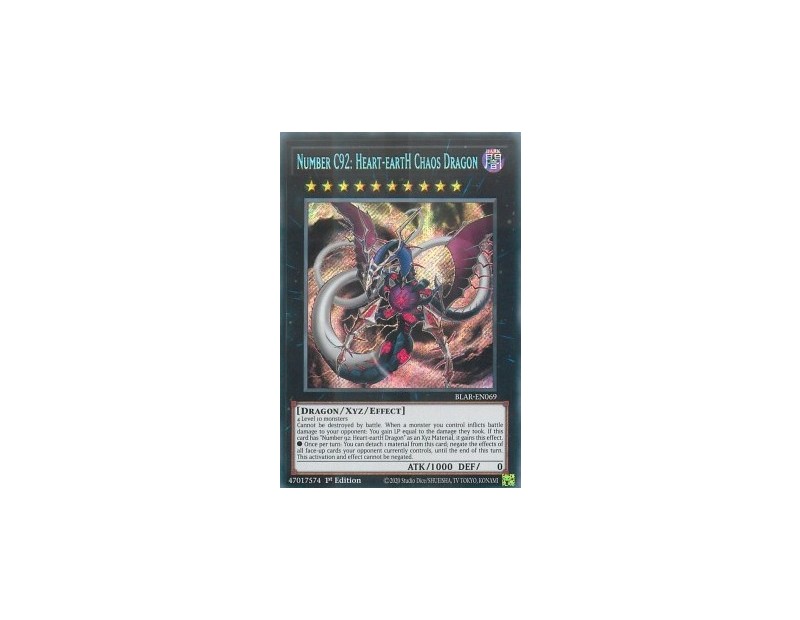 Number C92: Heart-eartH Chaos Dragon (BLAR-EN069) - 1st Edition