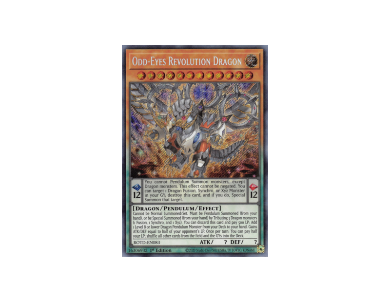 Odd-Eyes Revolution Dragon (ROTD-EN083) - 1st Edition