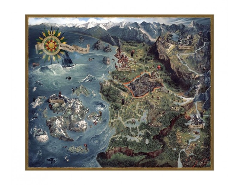 Puzzle Northern Realms Map (1000 pieces)