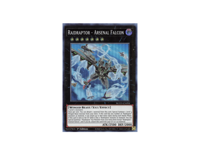 Raidraptor - Arsenal Falcon (ROTD-EN094) - 1st Edition