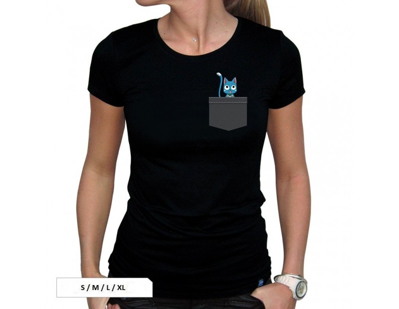 T-Shirt Pocket Happy (Woman)