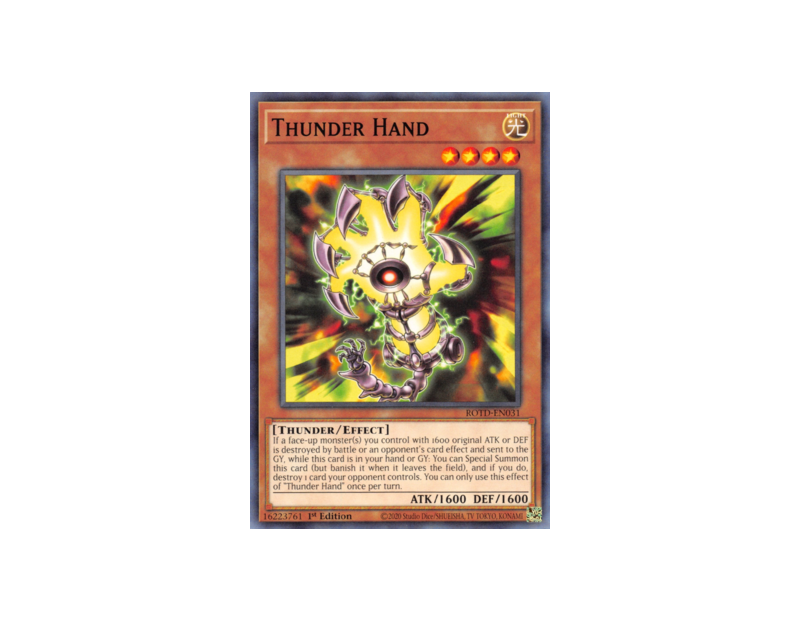 Thunder Hand (ROTD-EN031) - 1st Edition