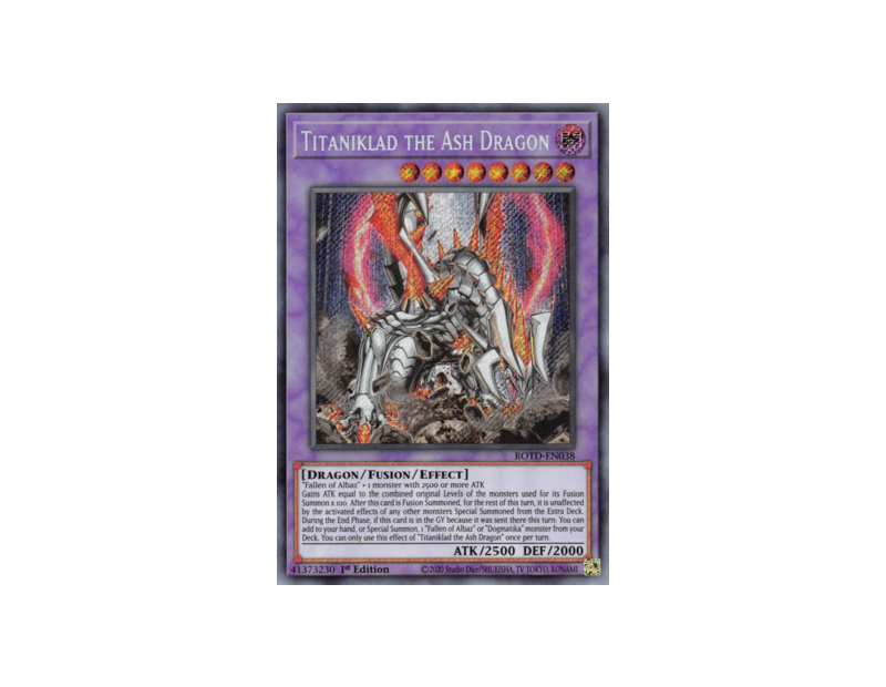 Titaniklad the Ash Dragon (ROTD-EN038) - 1st Edition