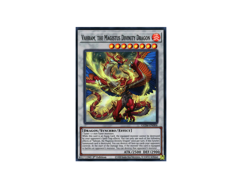 Vahram, the Magistus Divinity Dragon (GEIM-EN006) - 1st Edition