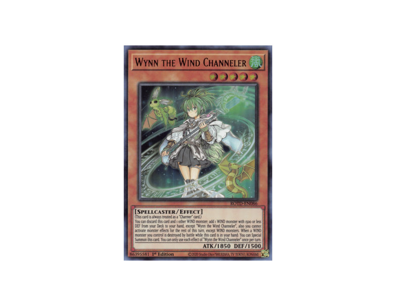 Wynn the Wind Channeler (ROTD-EN086) - 1st Edition