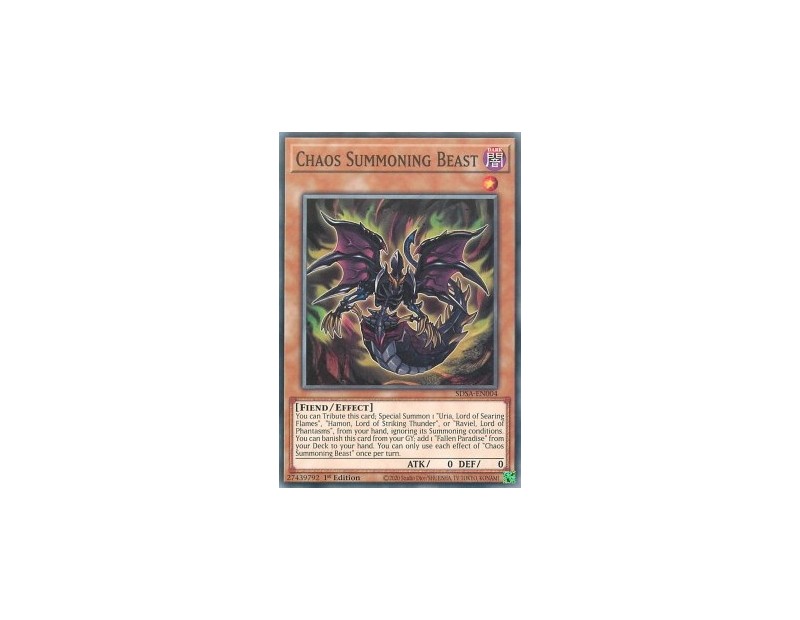 Chaos Summoning Beast (SDSA) - 1st Edition