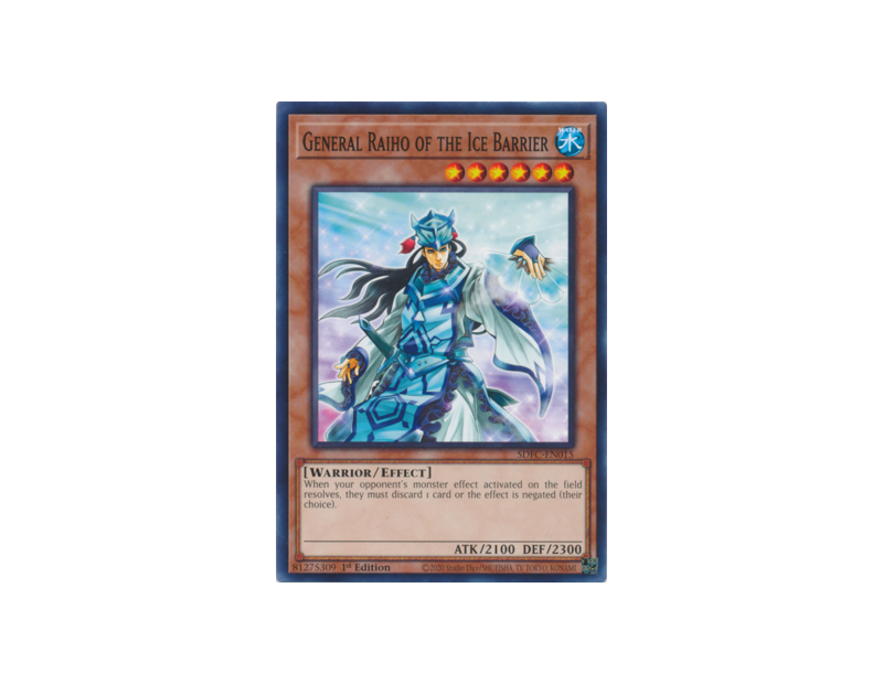 General Raiho of the Ice Barrier (SDFC-EN015) - 1st Edition