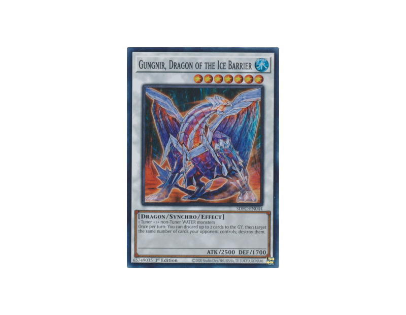 Gungnir, Dragon of the Ice Barrier (SDFC-EN044) - 1st Edition