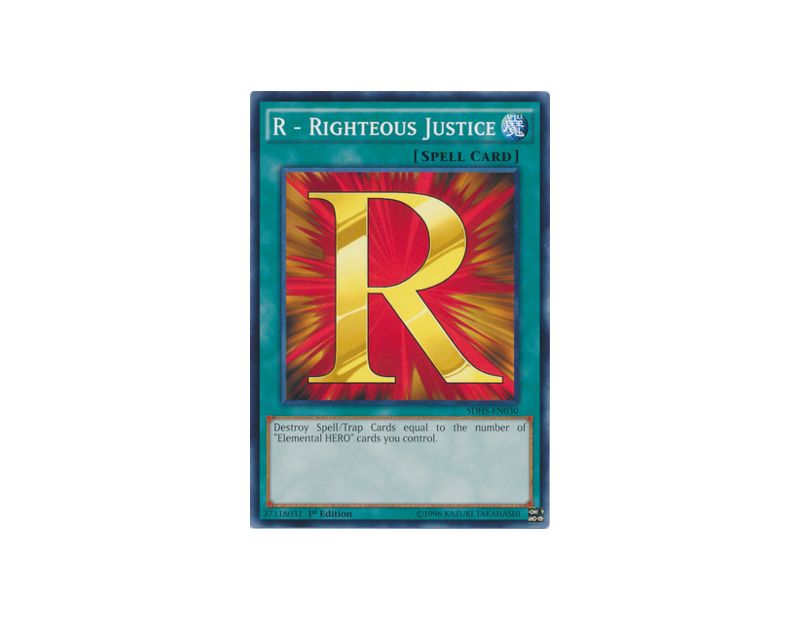 R - Righteous Justice (SDHS-EN030) - 1st Edition