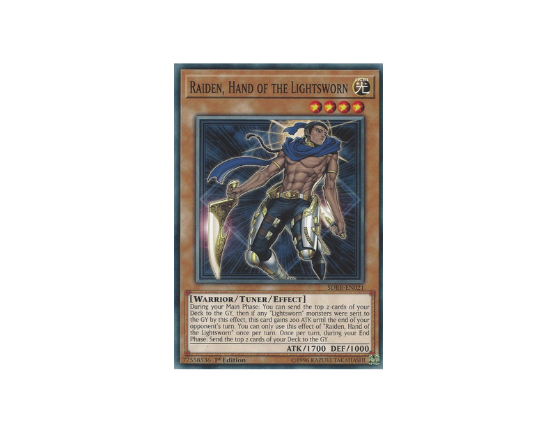 Raiden, Hand of the Lightsworn (SDRR-EN021) - 1st Edition