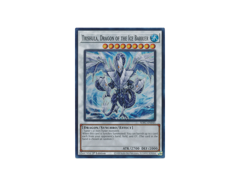 Trishula, Dragon of the Ice Barrier (SDFC-EN045) - 1st Edition