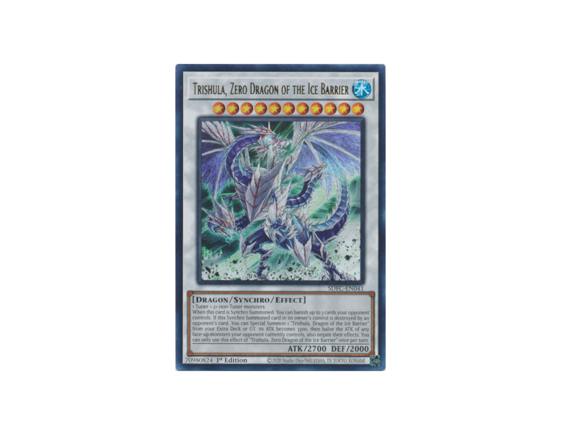 Trishula, Zero Dragon of the Ice Barrier (SDFC-EN041) - 1st Edition