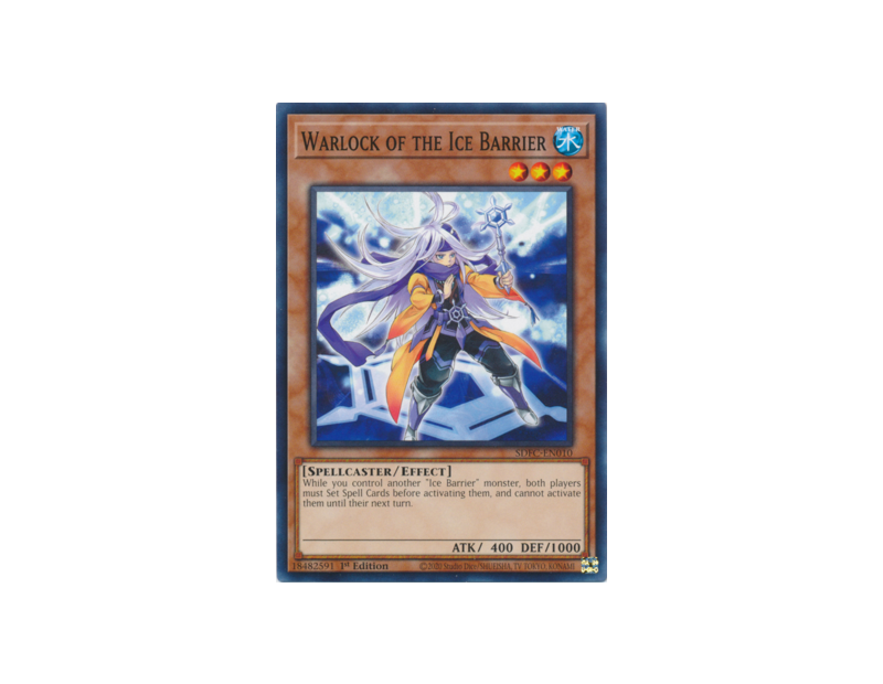 Warlock of the Ice Barrier (SDFC-EN010) - 1st Edition