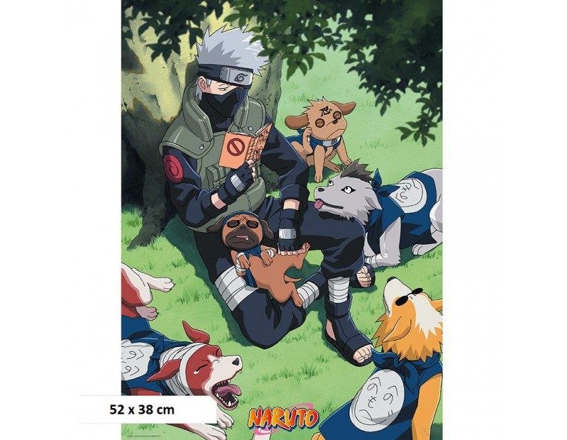 Αφίσα Kakashi and Dogs (52x38)