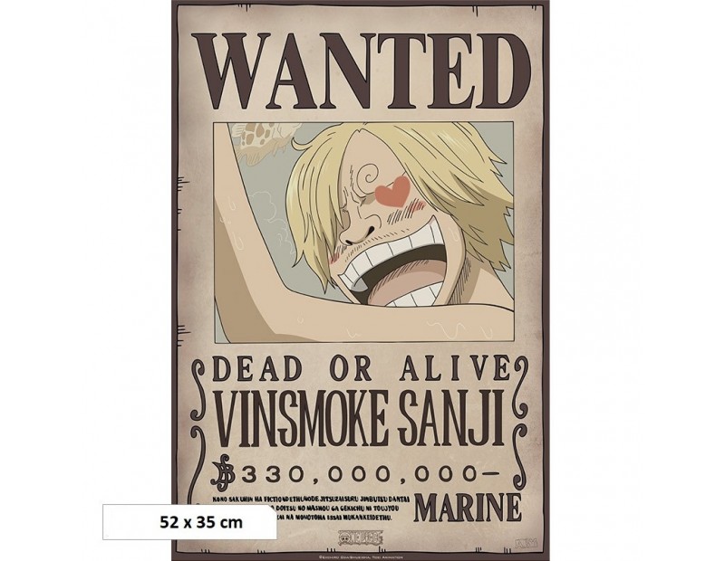 Αφίσα Wanted Sanji 330M Beli (52x35)