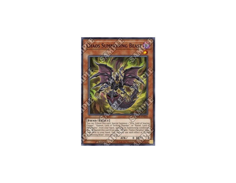 Chaos Summoning Beast (MP21-EN250) - 1st Edition